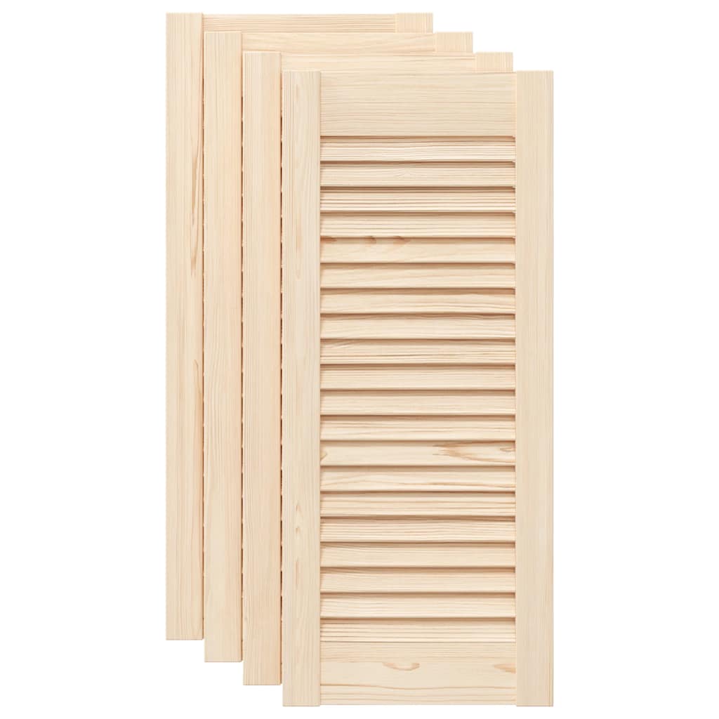skabslåger 4 stk. 69x29,5 cm lameldesign massivt fyrretræ