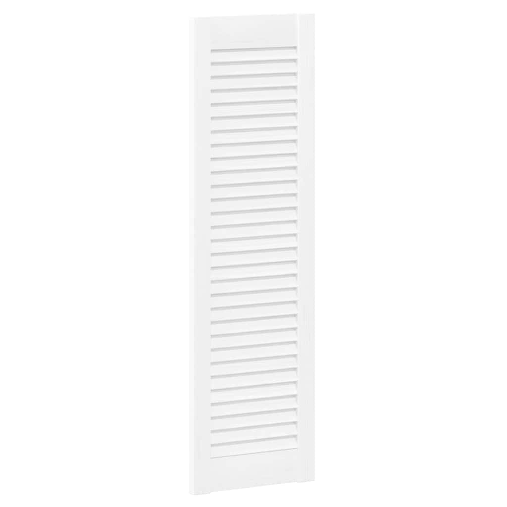 skabslåge 99x29,5 cm lameldesign hvid