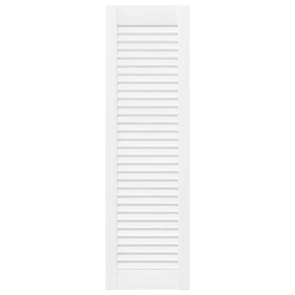 skabslåge 99x29,5 cm lameldesign hvid