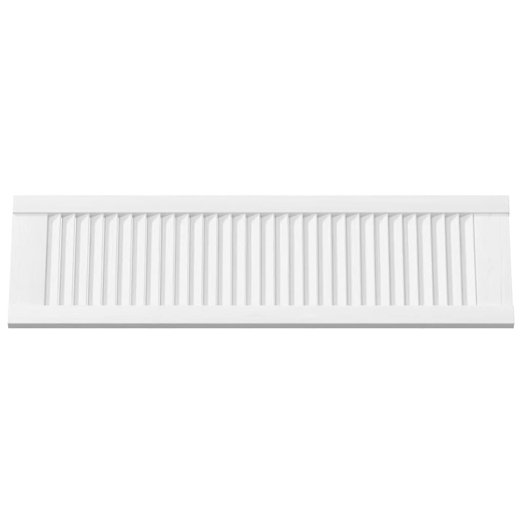 skabslåge 99x29,5 cm lameldesign hvid