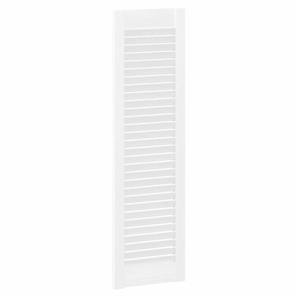 skabslåge 99x29,5 cm lameldesign hvid