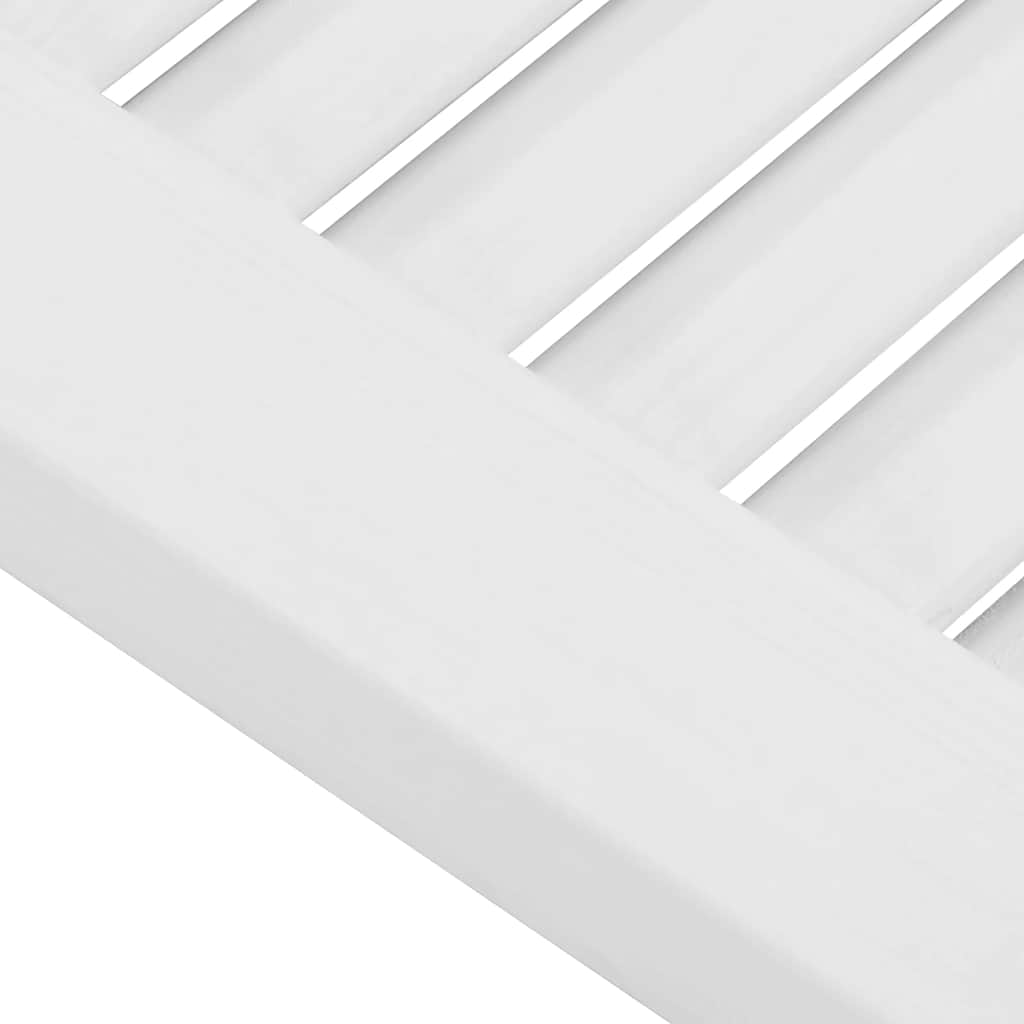 skabslåge 99x29,5 cm lameldesign hvid