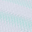 Madras topper Hvid og grøn 90 x 190 cm Jacquard Stof