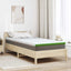 Madras topper Hvid og grøn 90 x 200 cm Jacquard Stof