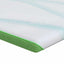 Madras topper Hvid og grøn 100 x 200 cm Jacquard Stof