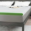 Madras topper Hvid og grøn 140 x 190 cm Jacquard Stof