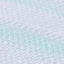 Madras topper Hvid og grøn 90 x 190 cm Jacquard Stof