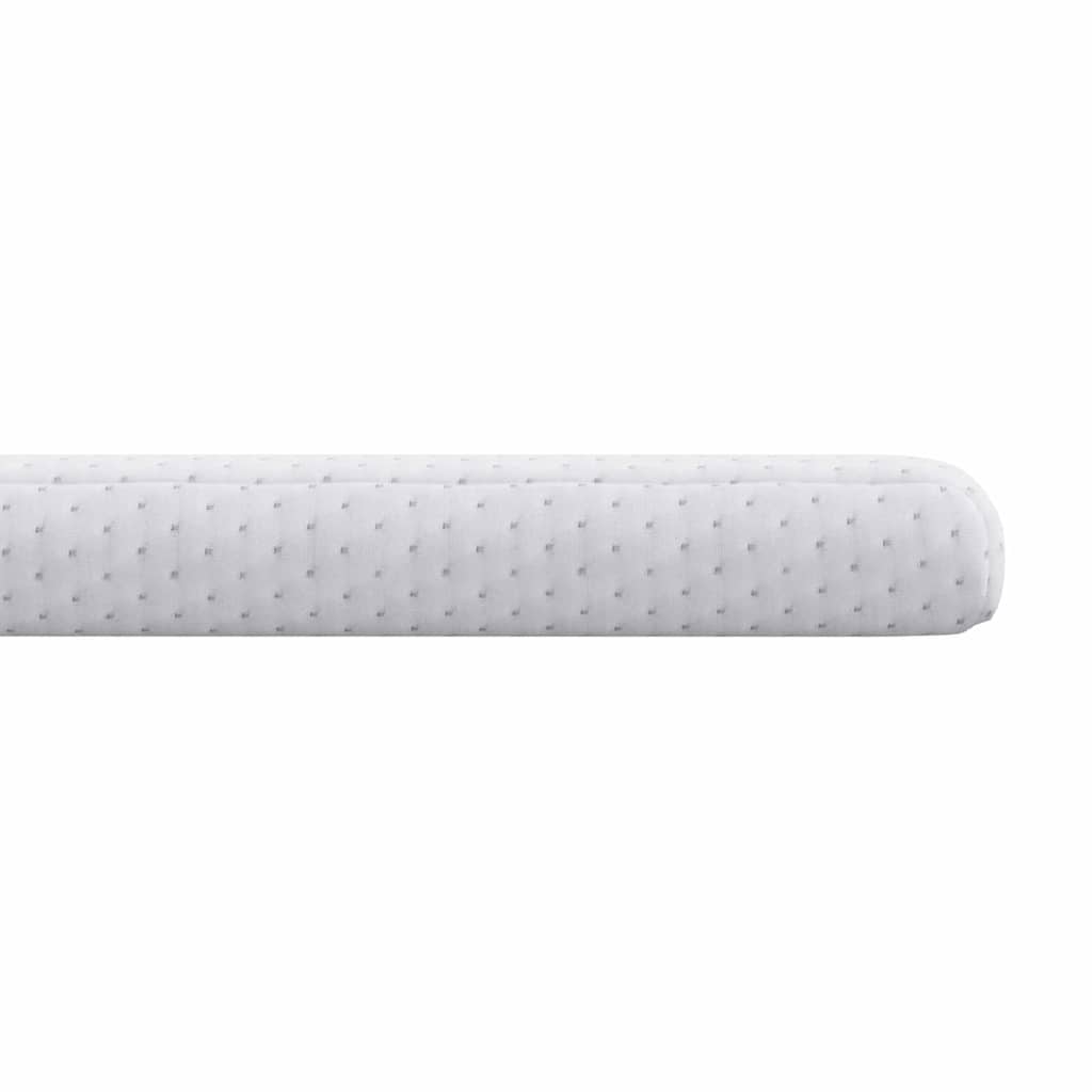 Madras topper Hvid 90 x 190 cm Jacquard Stof