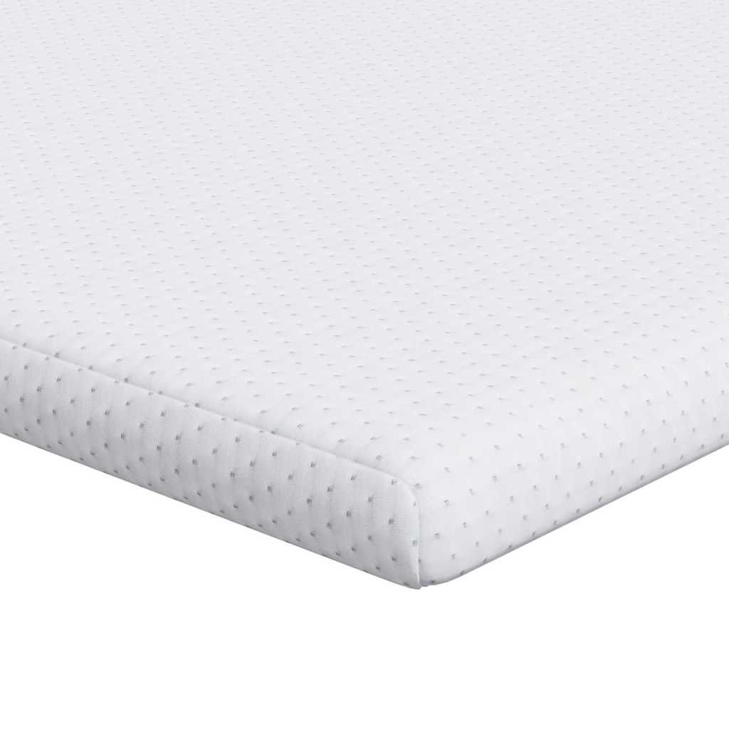 Madras topper Hvid 160 x 200 cm Jacquard Stof