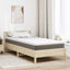 Madras topper Hvid 120 x 200 cm Jacquard Stof