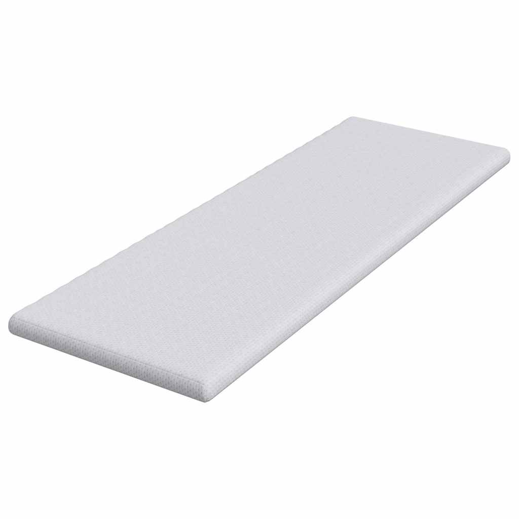 Madras topper Hvid 70 x 200 cm Jacquard Stof