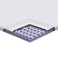 Madras topper Hvid 200 x 200 cm Jacquard Stof