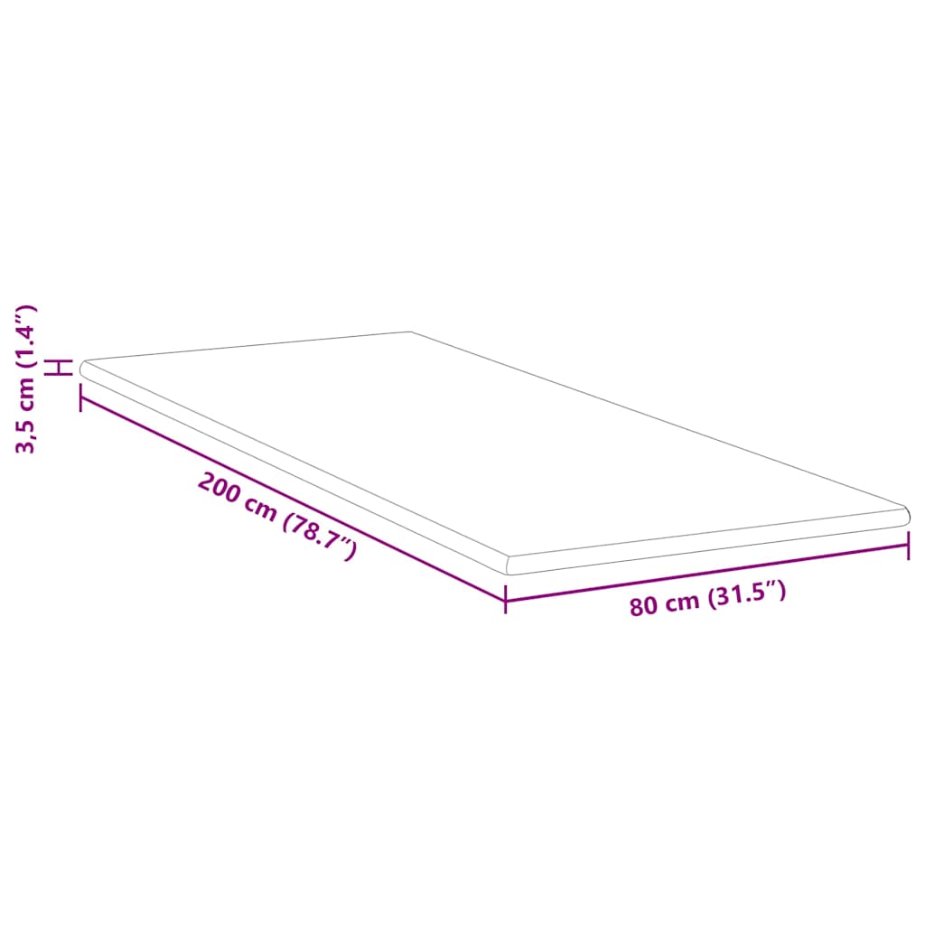 Minde skum madras top 80 x 200 cm Thick Stof-100% polyester