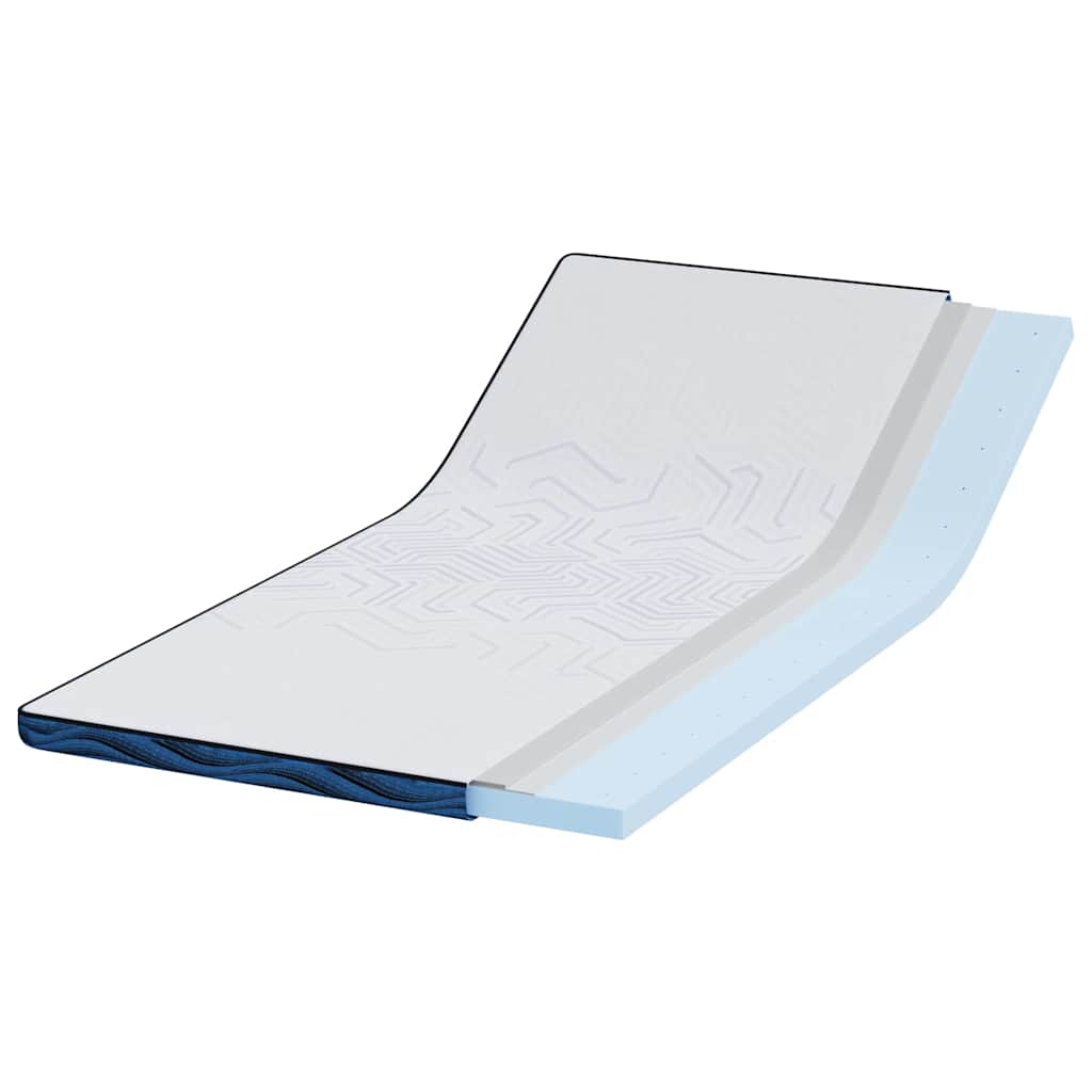 Madras topper Hvid 90 x 190 cm Jacquard stof