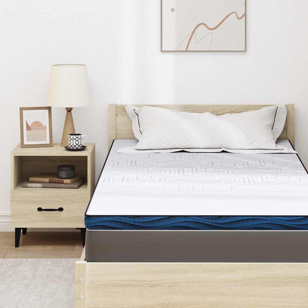 Madras topper Hvid 100 x 200 cm Jacquard stof