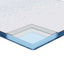 Madras topper Hvid 120 x 200 cm Jacquard stof
