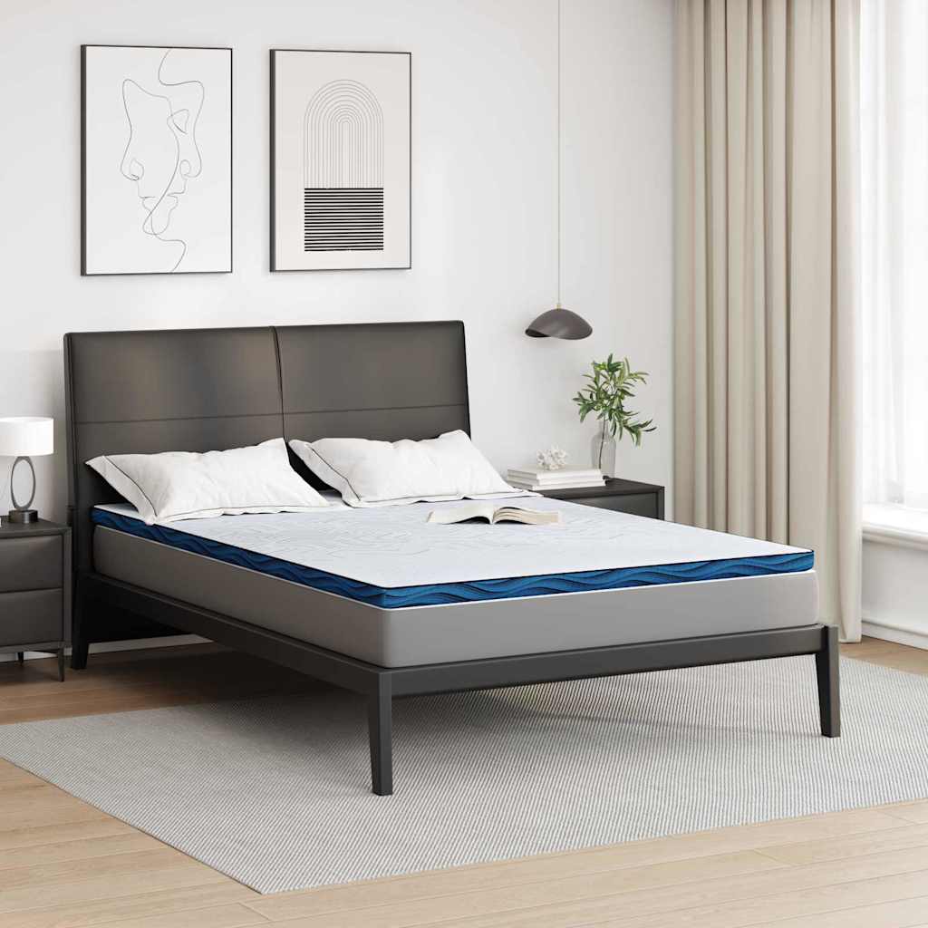 Madras topper Hvid 140 x 200 cm Jacquard stof