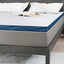 Madras topper Hvid 160 x 200 cm Jacquard stof