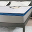 Madras topper Hvid 180 x 200 cm Jacquard stof