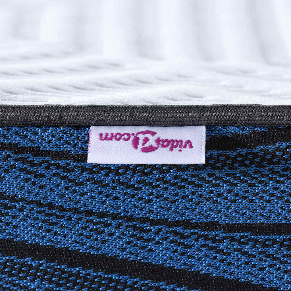 Madras topper Hvid 80 x 200 cm Jacquard stof
