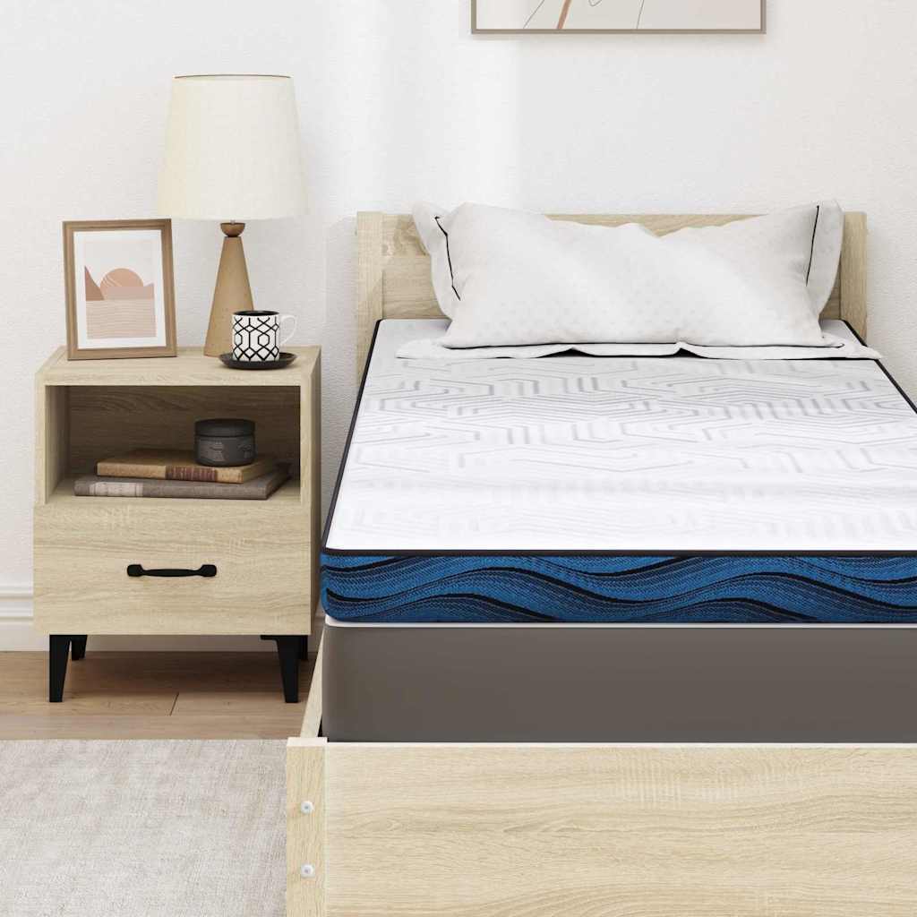 Madras topper Hvid 80 x 200 cm Jacquard stof