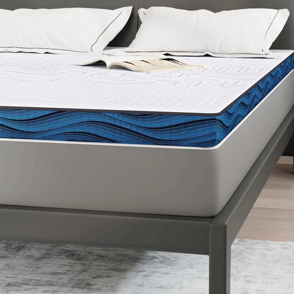 Madras topper Hvid 140 x 200 cm Jacquard stof