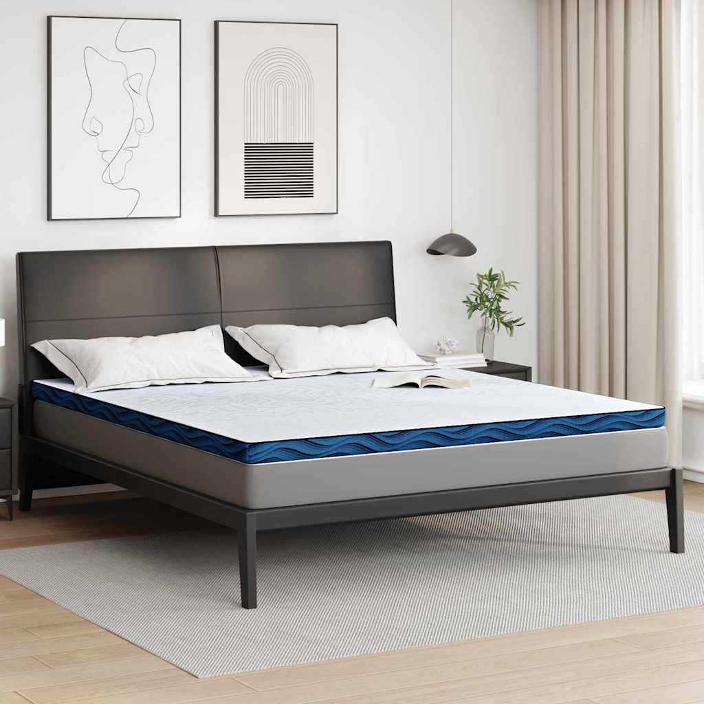 Madras topper Hvid 200 x 200 cm Jacquard stof