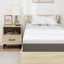 Madras topper Hvid 80 x 200 cm Jacquard stof