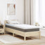 Madras topper Hvid 80 x 200 cm Jacquard stof