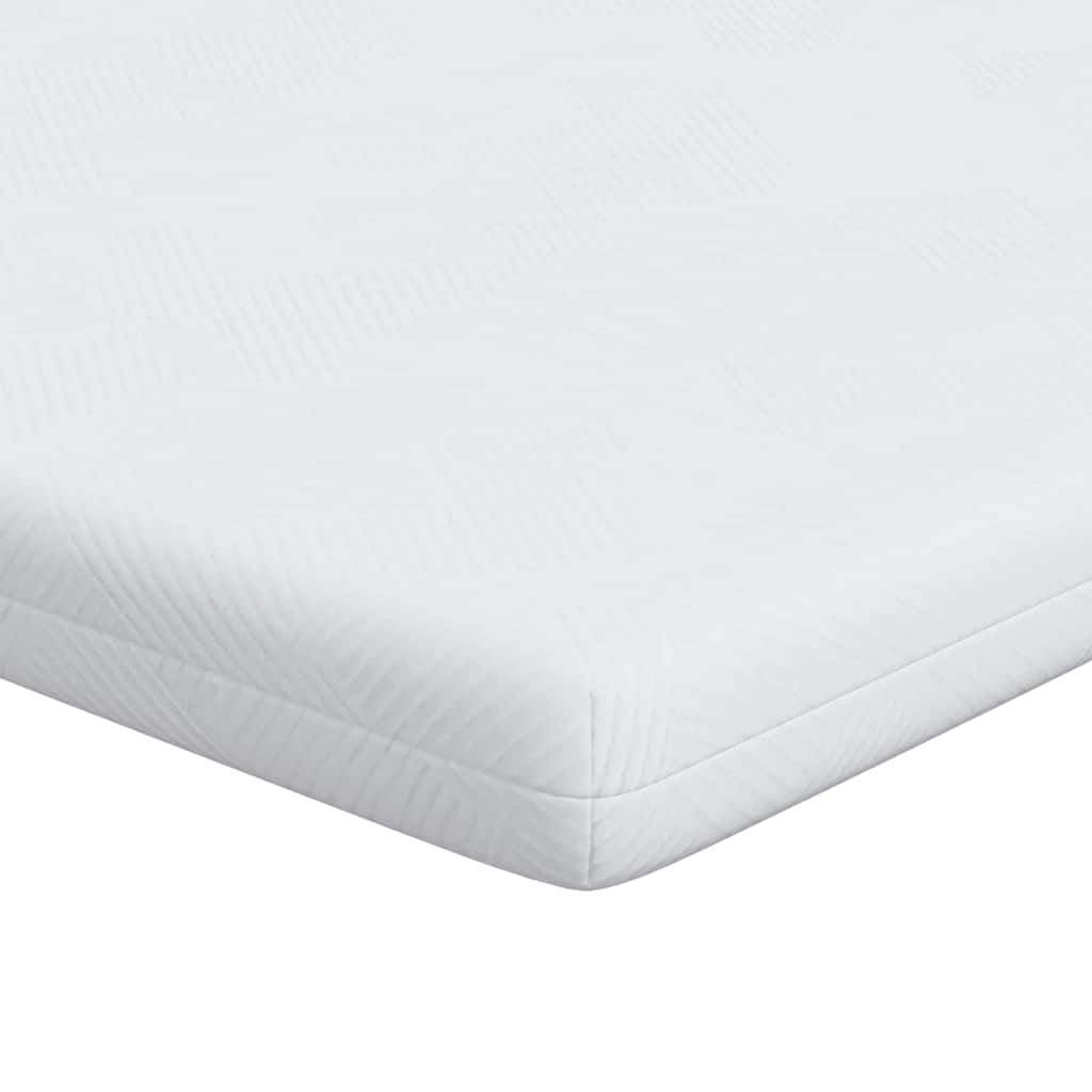 Madras topper Hvid 100 x 200 cm Jacquard stof