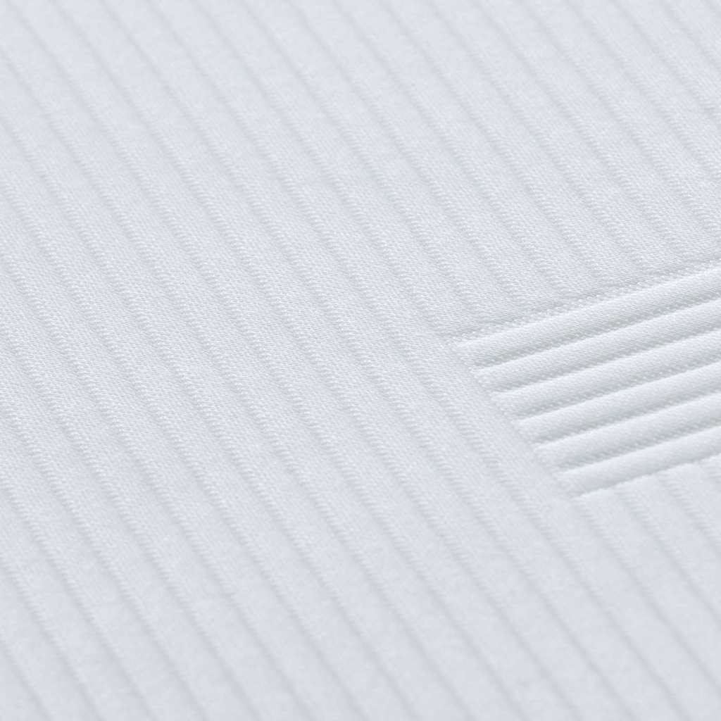 Madras topper Hvid 120 x 200 cm Jacquard stof