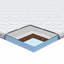 Kokos toppers Hvid 140 x 200 cm Jacquard stof
