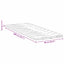 Madras topper Hvid 90 x 200 cm Strikket stof