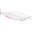 Madras topper Hvid 100 x 200 cm Strikket stof