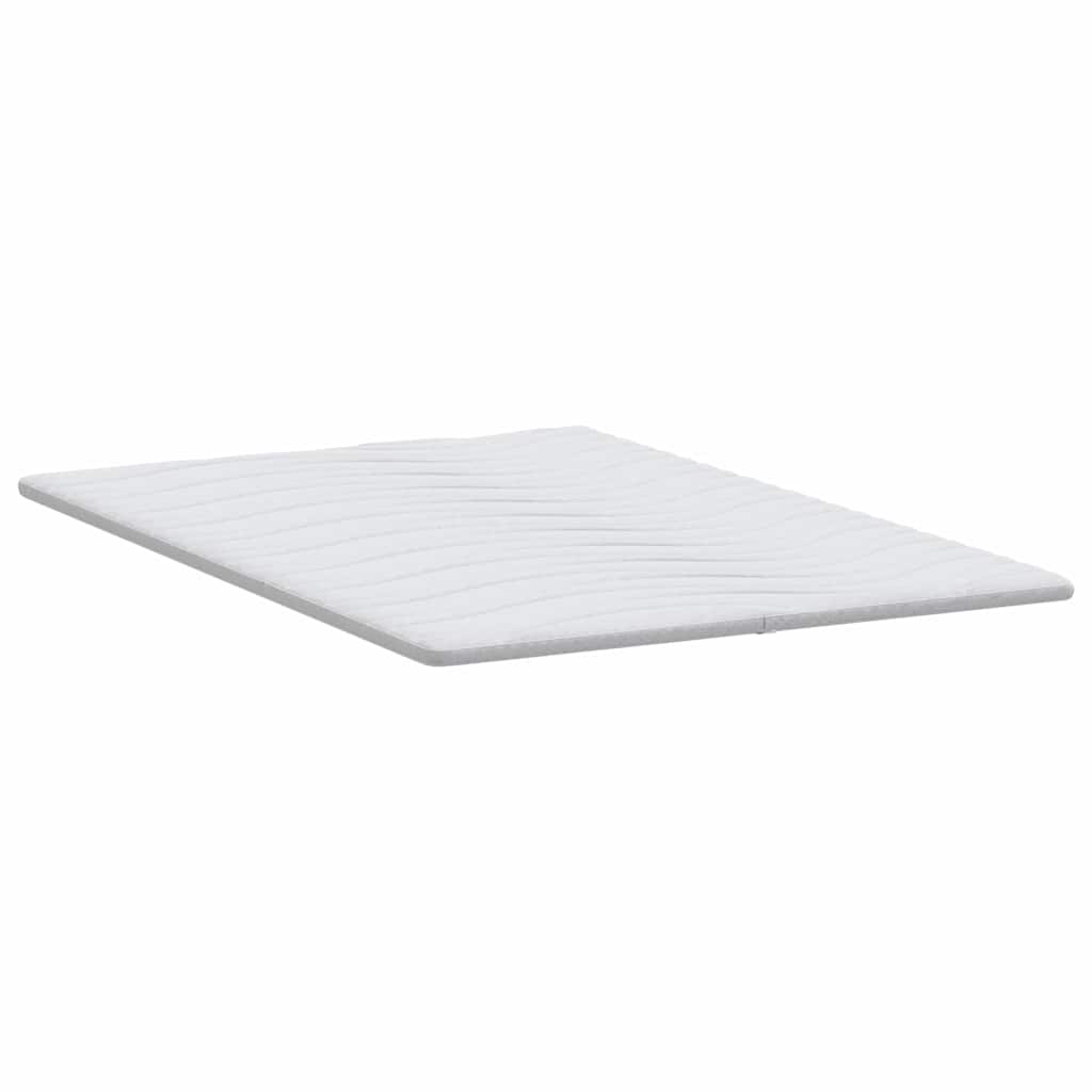 Madras topper Hvid 140 x 190 cm Strikket stof