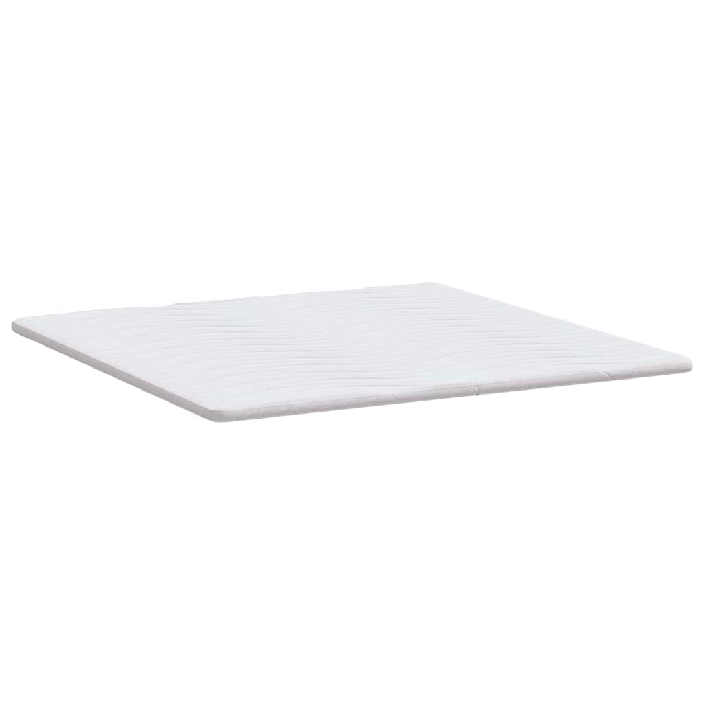 Madras topper Hvid 180 x 200 cm Strikket stof