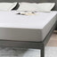 Madras topper Hvid 200 x 200 cm Strikket stof