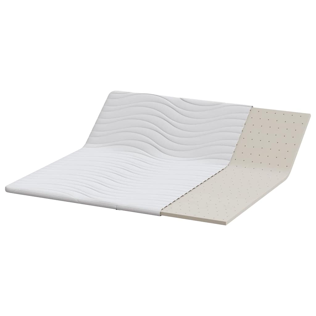 Madras topper Hvid 200 x 200 cm Strikket stof