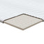Madras topper Hvid 90 x 190 cm Strikket stof