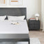 Madras topper Hvid 180 x 200 cm Strikket stof