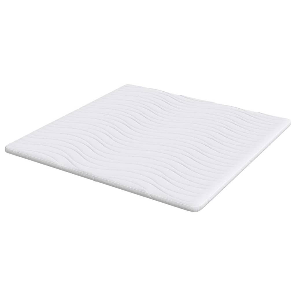 Madras topper Hvid 180 x 200 cm Strikket stof