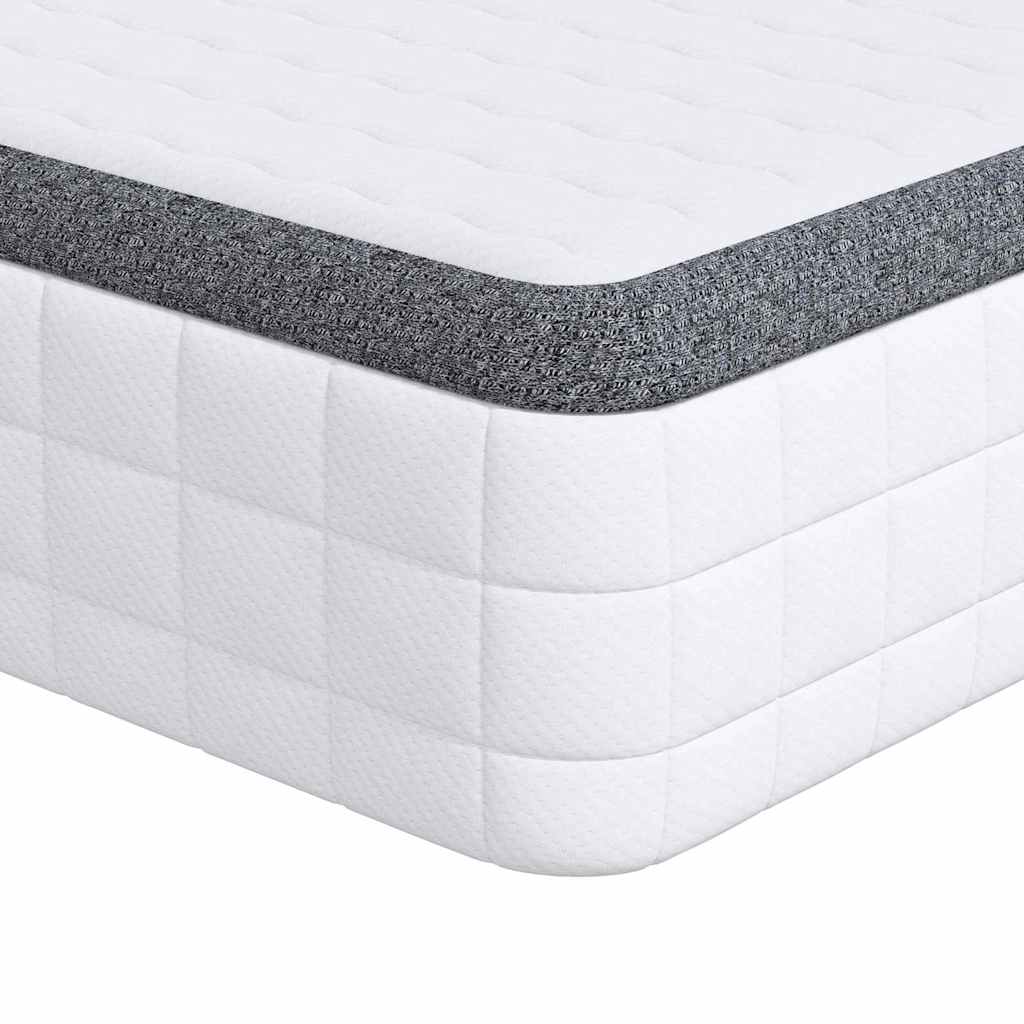 Madras 2 stk. Medium blød 70 x 190 cm Hvid og Grå