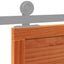 Ladedør Voksbrun 80 x 208 cm Massivt fyrretræ