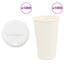 kaffekopper af papir med låg 1000 stk. 16oz 400ml