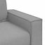 Sofa 3 stk. Skygrå Linned-blandet stof