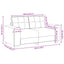 Sofa 3 stk. Brun Linned-blandet stof