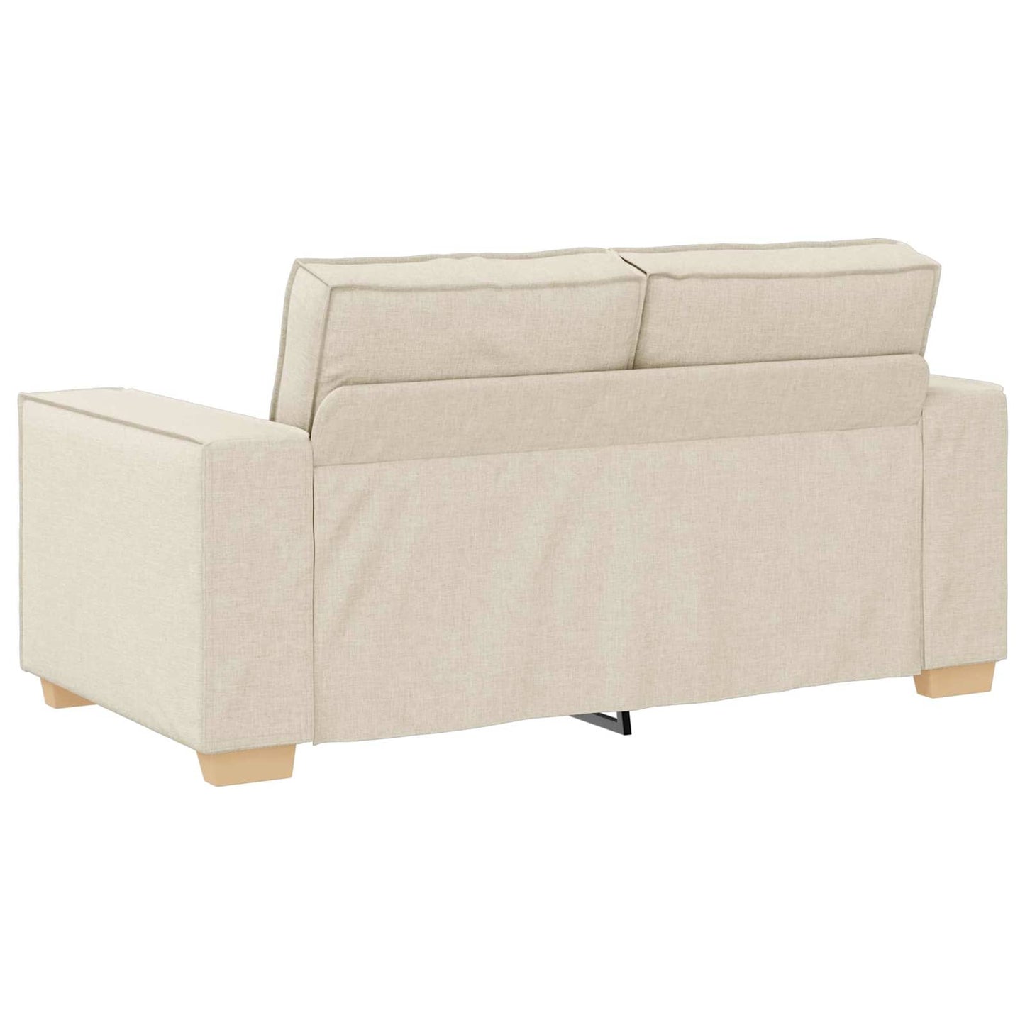 Sofa 2 stk. Beige Linned-blandet stof