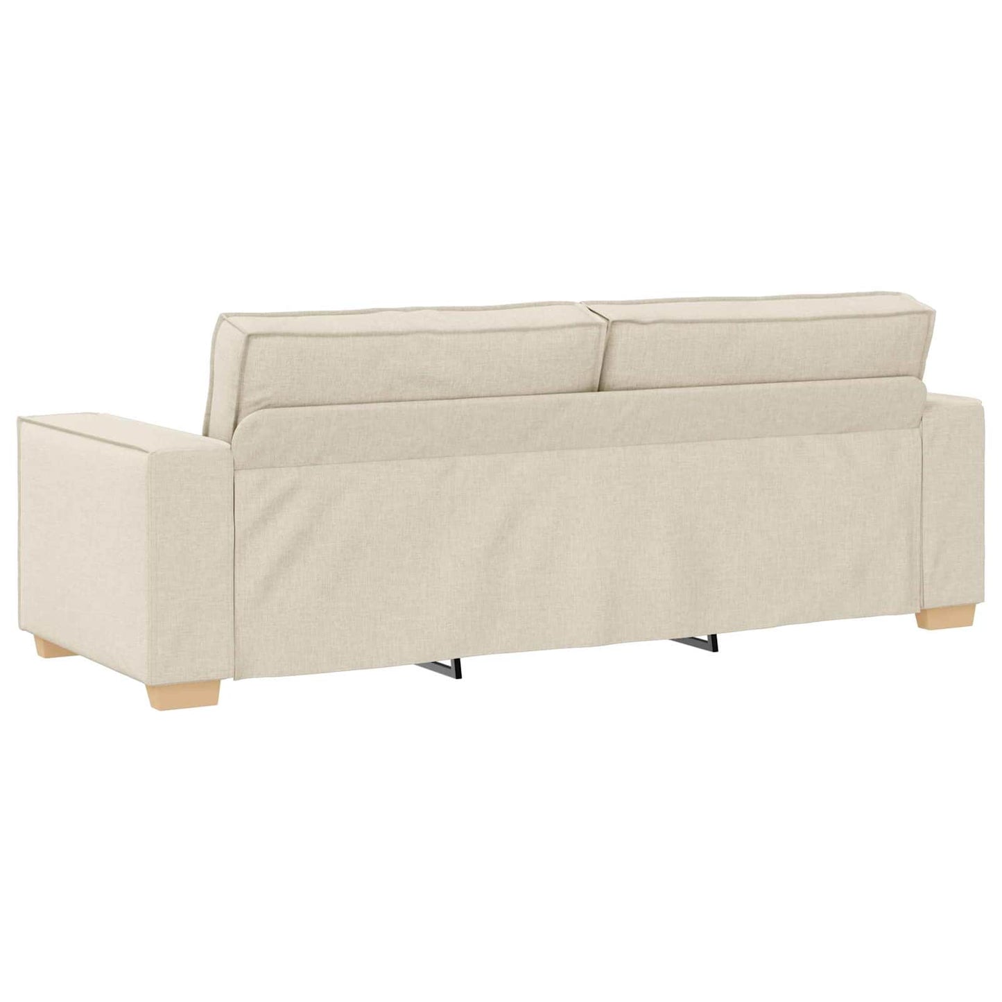 Sofa 2 stk. Beige Linned-blandet stof