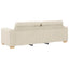 Sofa 2 stk. Beige Linned-blandet stof