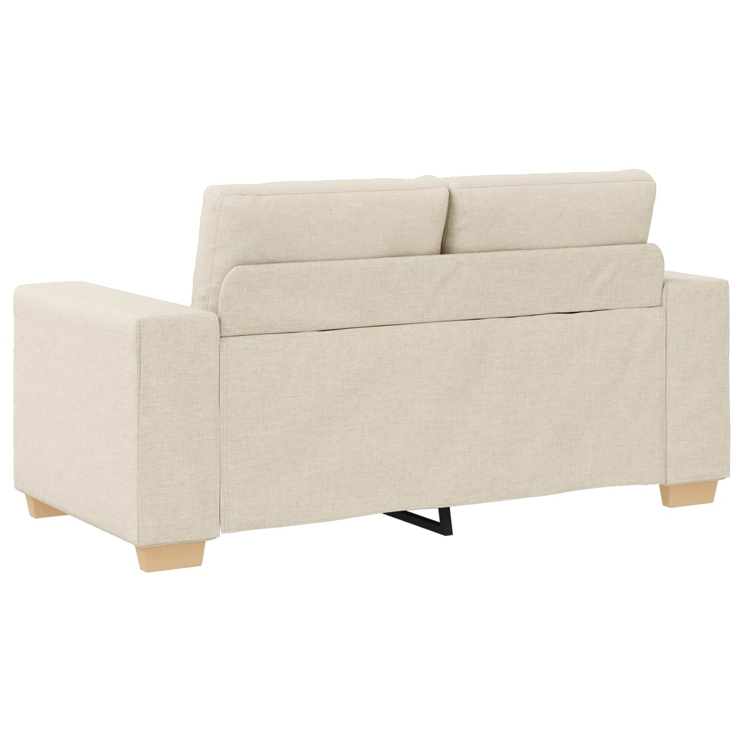 Sofa 2 stk. Beige Linned-blandet stof